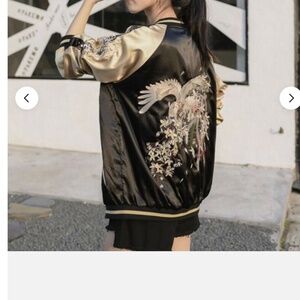 Chinese style phenix jacket.